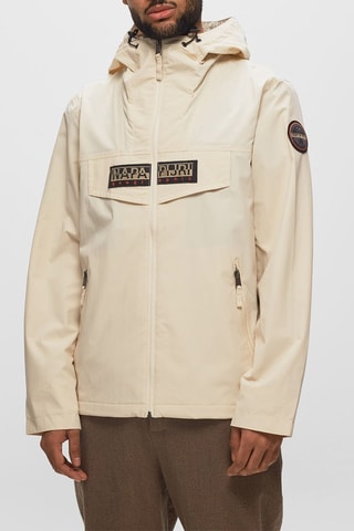 Windjack met Capuchon Rainforest - Beige - Napapijri