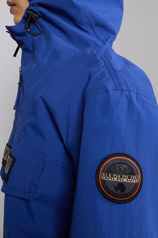 Coupe-vent à capuche Softshell Rainforest- Bleu cobalt - Napapijri