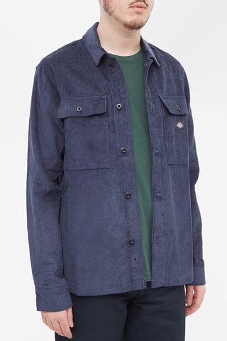 Velours Overhemd Higginson - Marineblauw - Dickies