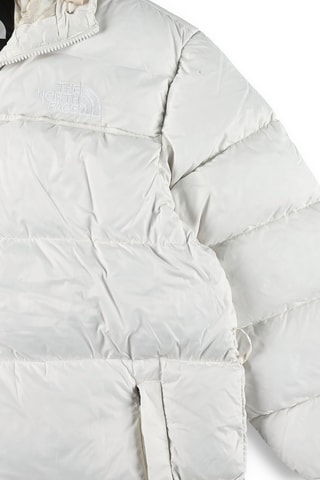 Lange Gewatteerde Jas Nuptse - Wit