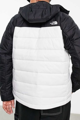 Gewatteerde Jas met Capuchon Seasonal Mountain - Zwart en Wit