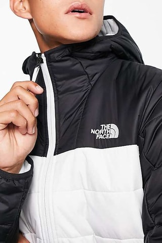 Gewatteerde Jas met Capuchon Seasonal Mountain - Zwart en Wit