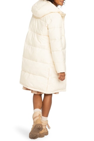 Lange Gewatteerde Jas - Beige - Roxy