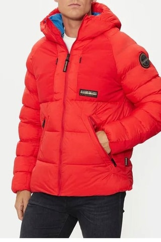 Gewatteerde Jas met Capuchon Moesa - Rood