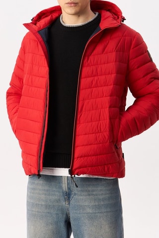 Gewatteerde Jas met Capuchon Lapaz - Rood