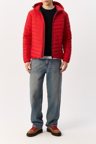 Gewatteerde Jas met Capuchon Lapaz - Rood