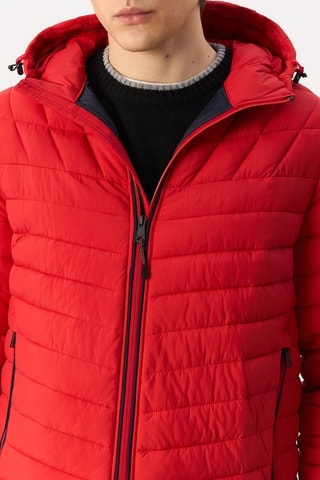 Gewatteerde Jas met Capuchon Lapaz - Rood