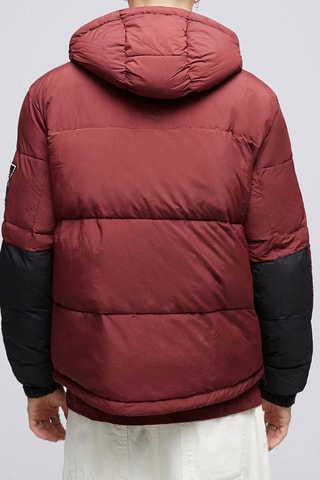 Gewatteerde Jas met Capuchon Archive Puffer - Zwart en Bordeauxrood - Timberland