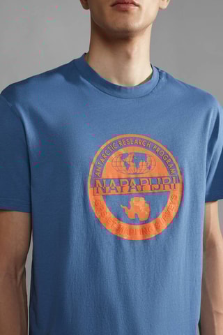 T-shirt Bollo - Blauw - Napapijri