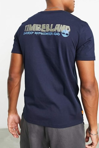 T-shirt Outdoor - Marineblauw - Timberland