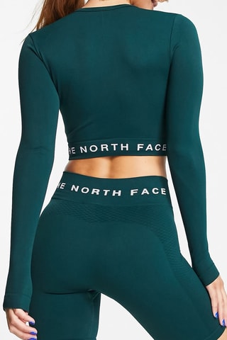 Cropped Trainingsshirt - Donkergroen
