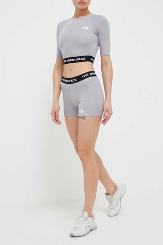 Cropped Trainingsshirt - Lichtgrijs