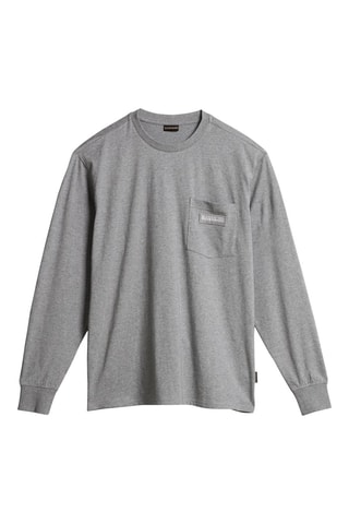 T-shirt S-Morgex Gemêleerd Grijs