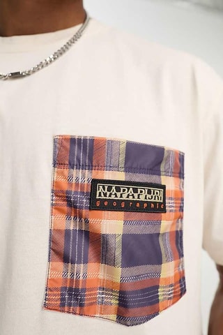 T-shirt Liberty Candolle - Wit - Napapijri