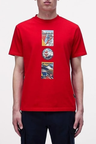 T-shirt Portalet - Rood