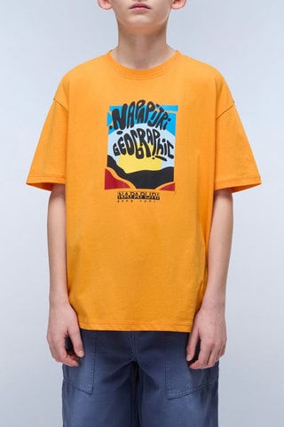 T-shirt K S-Sella - Mosterdgeel