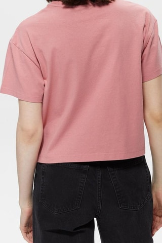 Cropped T-shirt Box - Roze - Napapijri