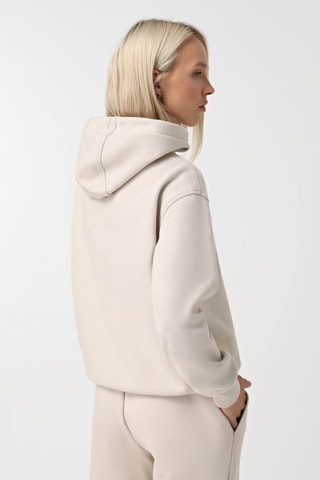 Sweater met Capuchon Box Logo - Beige