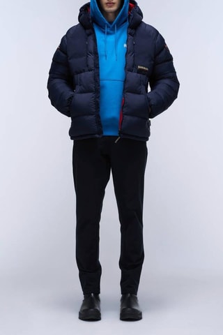 Sweater met Capuchon B-linth - Koningsblauw