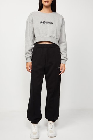 Korte Sweater B-Box Gemêleerd Lichtgrijs