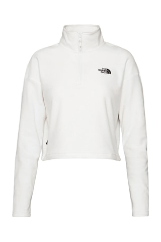 Korte Fleece Sweater Glacier - Wit