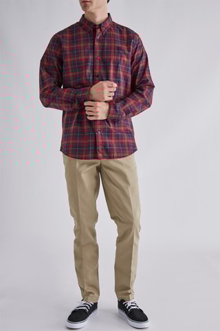 Overhemd Poplin - Bordeauxrood - Timberland