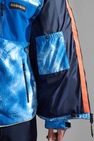 Vest Tie and Dye Raspeball - Hemelsblauw en Wit - Napapijri