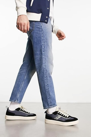 Nubuck Sneakers Bark - Zwart en Lichtgrijs - Napapijri