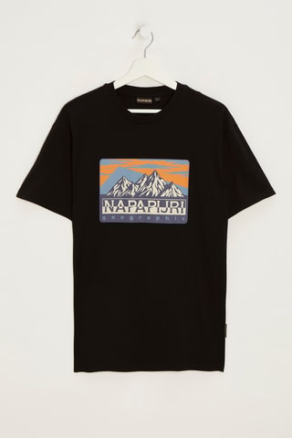 T-shirt Hello - Zwart - Napapijri
