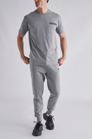 T-shirt Quintino - Gemêleerd Grijs - Napapijri