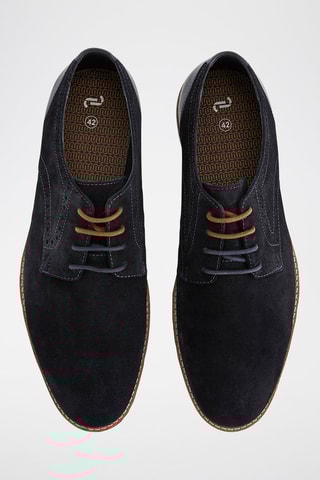 Leren Derby’s - Marineblauw