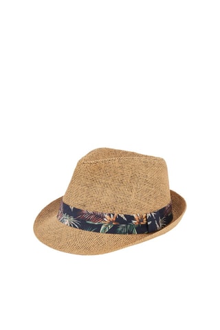 Rieten Trilbyhoed - Bruin