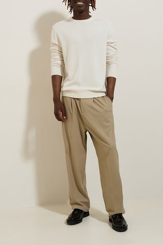 Merinoswollen en Kasjmier Trui - Ecru