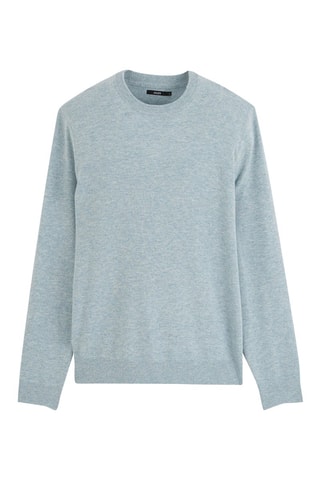 Merinoswollen en Kasjmier Trui - Hemelsblauw