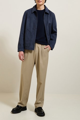 Merinoswollen en Kasjmier Trui - Marineblauw