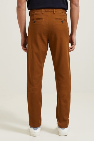 Biologisch Katoenen Chino Slim Fit - Camel