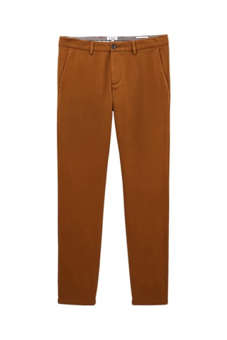 Biologisch Katoenen Chino Slim Fit - Camel