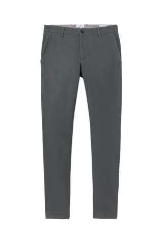 Biologisch Katoenen Chino Slim Fit - Donkergrijs