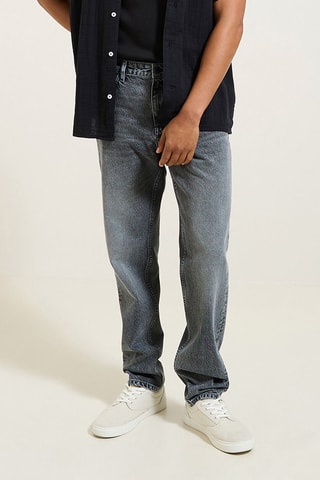 Jeans tapered model - Donkergrijs - Lengte 32