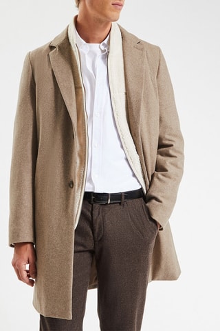 Sobretudo em lã - Bege