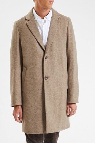 Sobretudo em lã - Bege