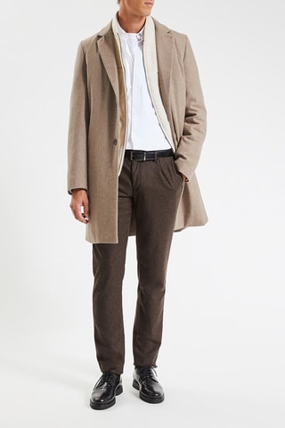 Sobretudo em lã - Bege