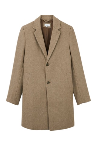 Sobretudo em lã - Bege