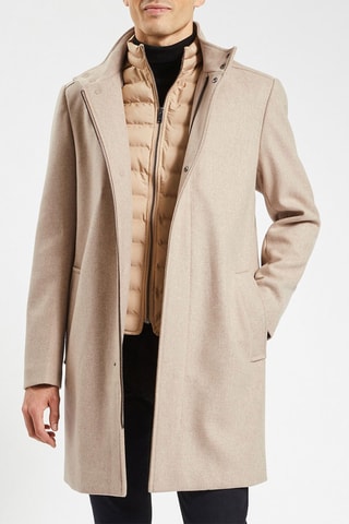 Sobretudo em lã - Bege