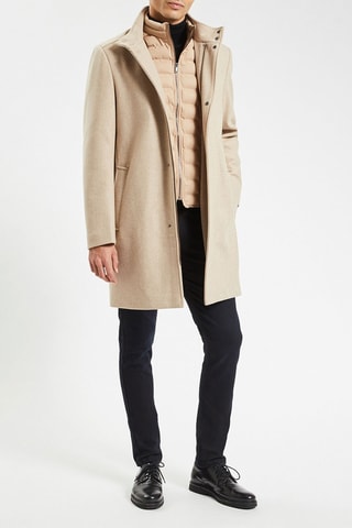 Sobretudo em lã - Bege