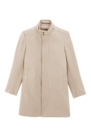 Sobretudo em lã - Bege