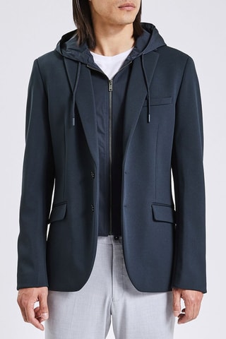 Casaco de fato - Azul-escuro