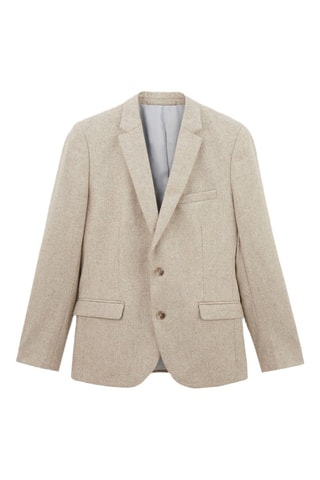 Casaco slim em lã - Bege