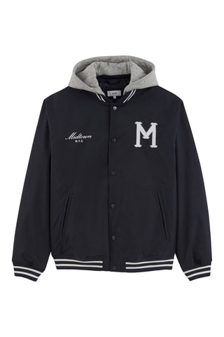 Baseball jasje met capuchon - Donkerblauw