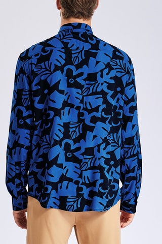 Overhemd Regular Fit Marineblauw